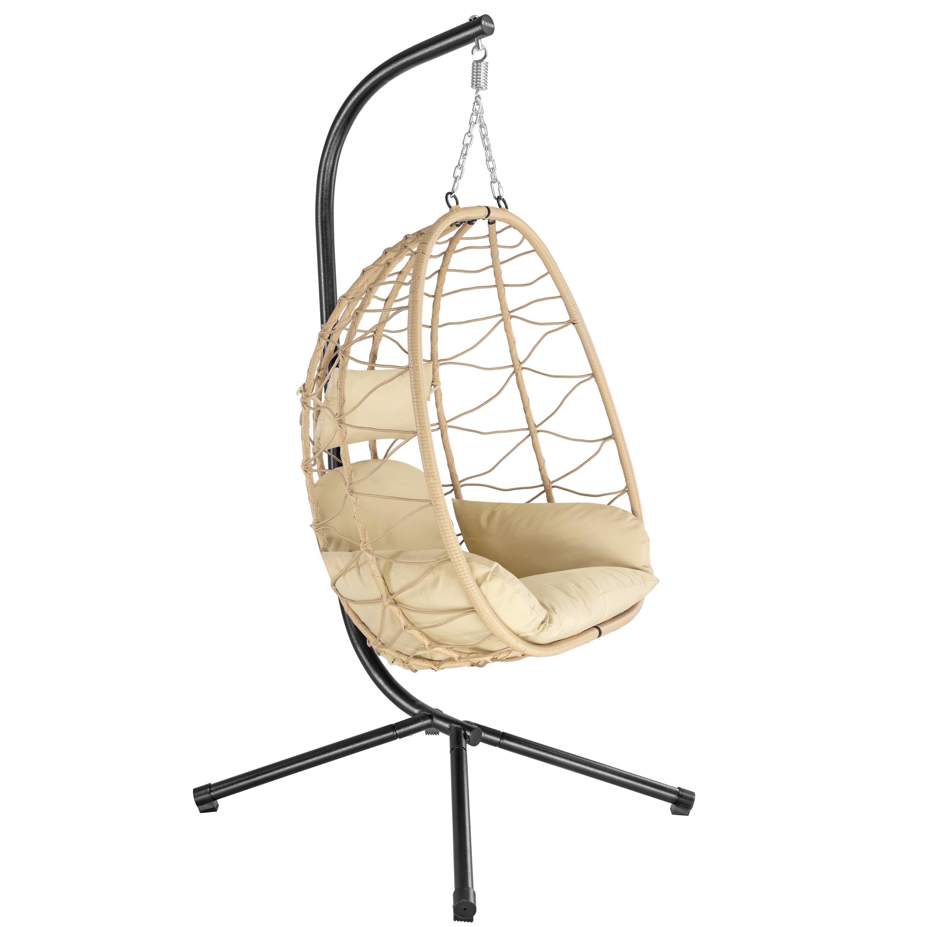 Hanging chair, round seat, including frame