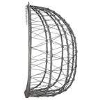 Fauteuil suspendu, assise ronde, structure comprise