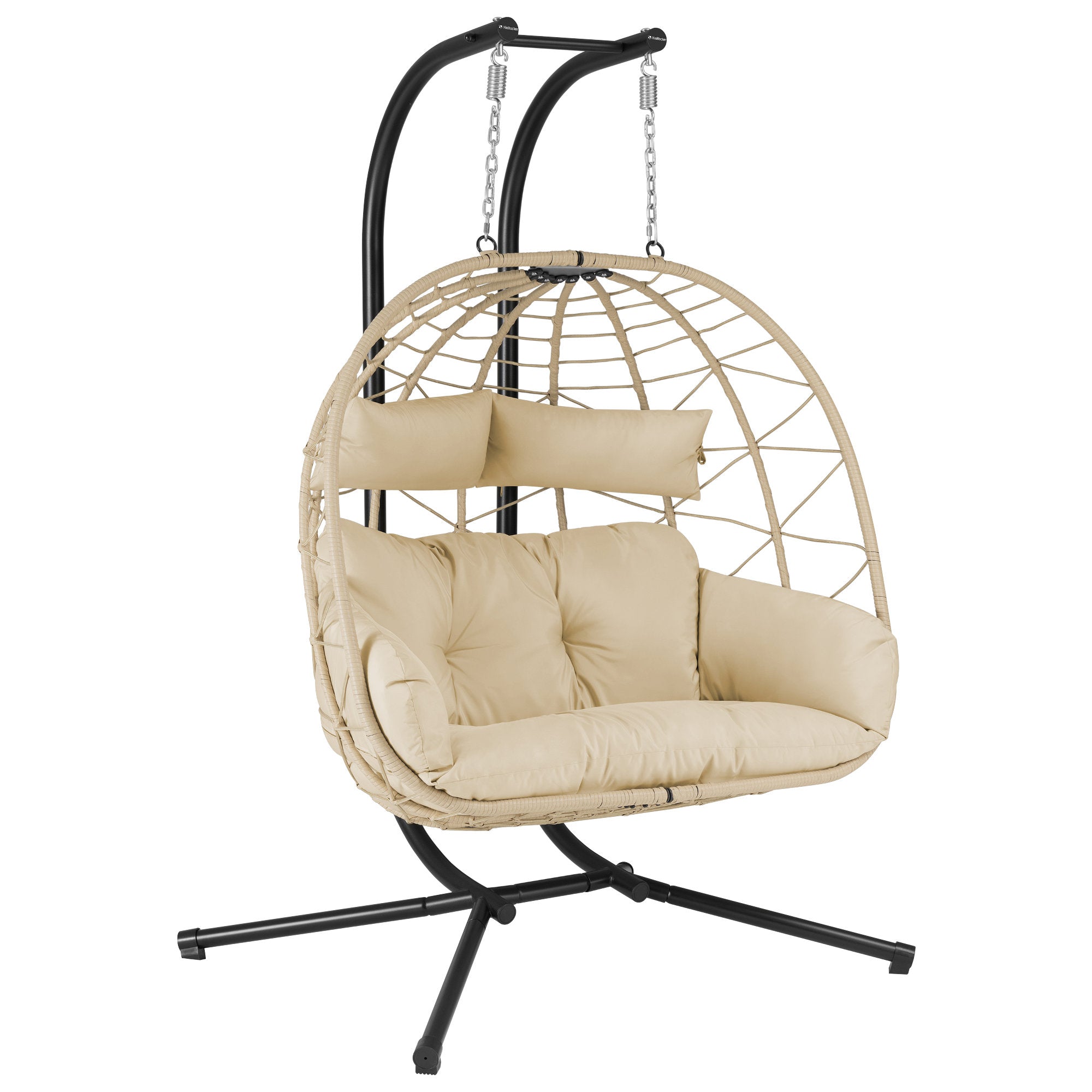 XXL hanging chair, for 2 people, including frame