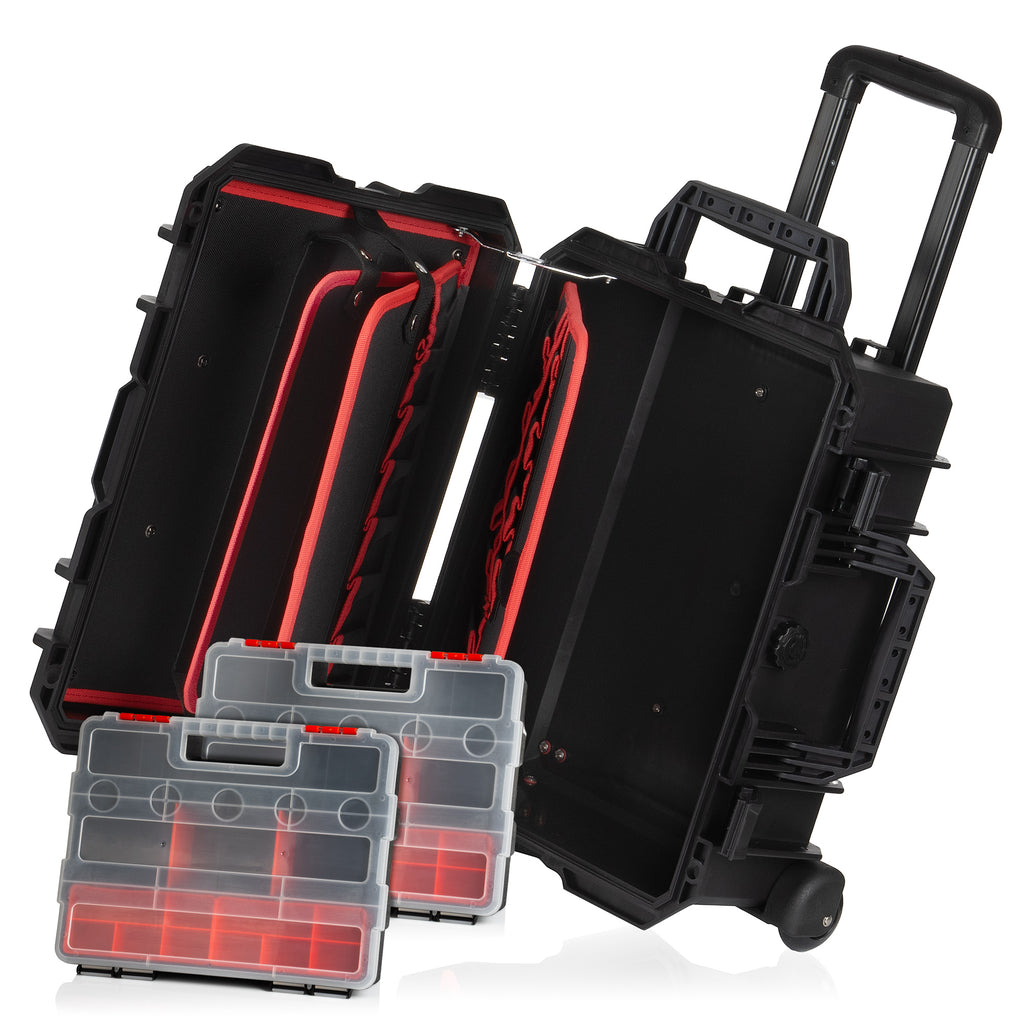 Transport case, 18 liters, including tool bag insert and wheels