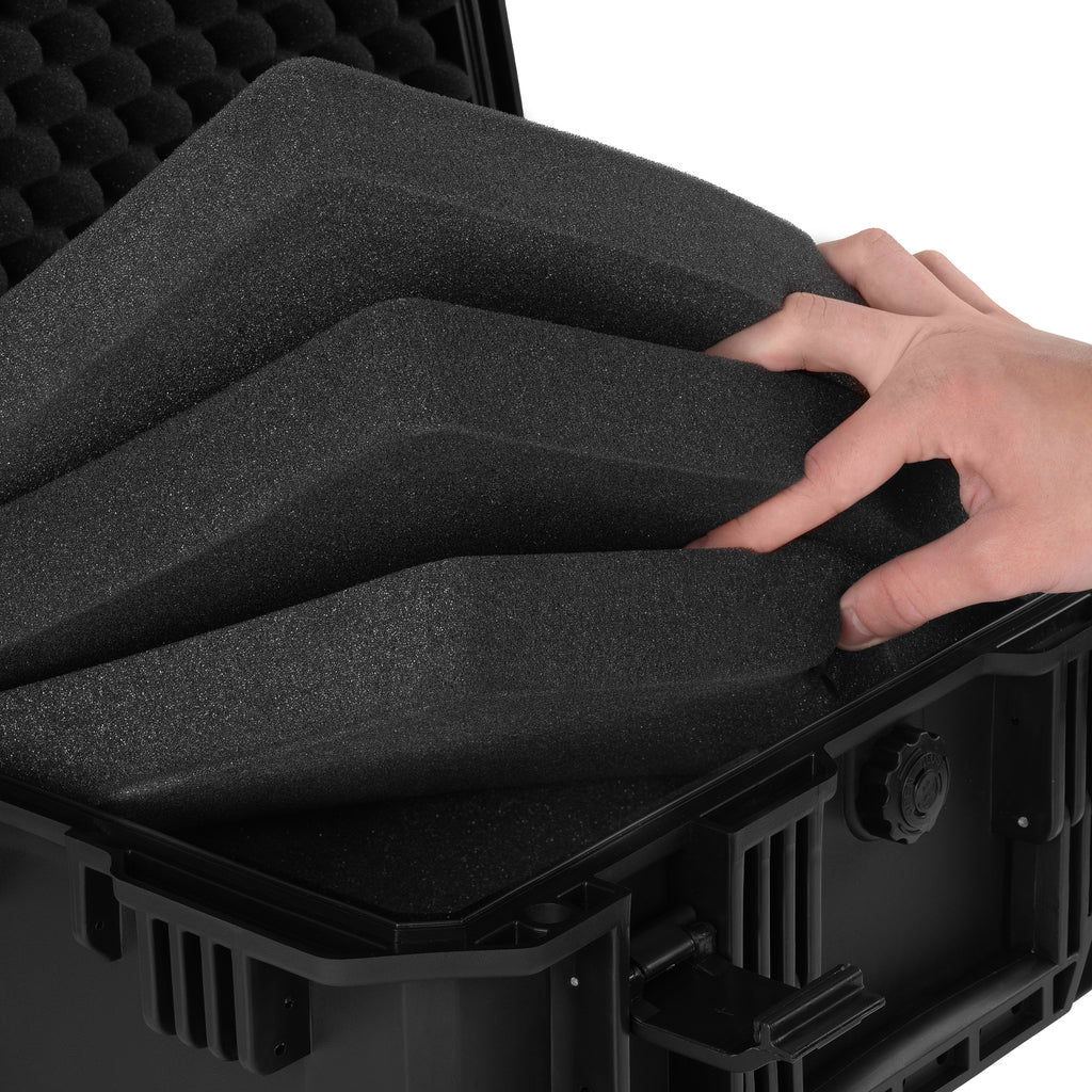 Transport case, 18 liters, including foam padding