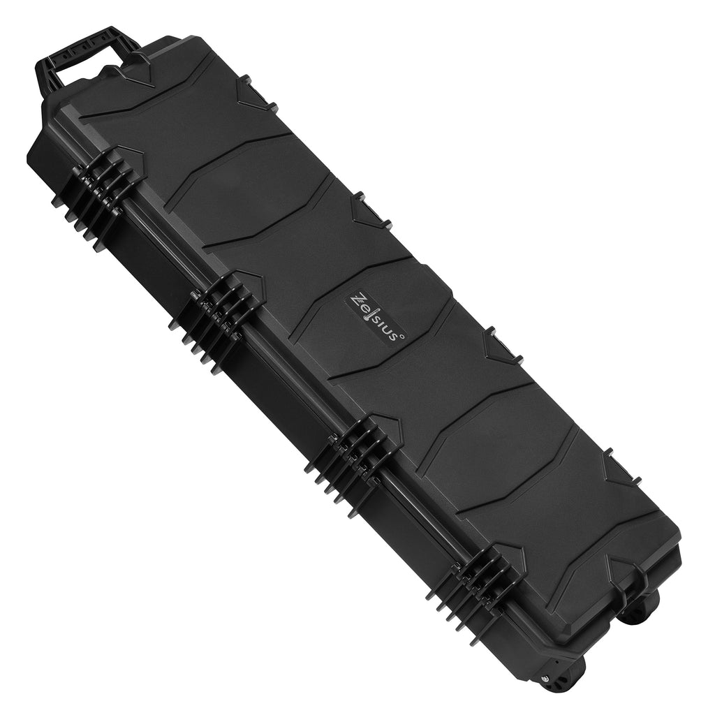 Gun case for long guns, 23.5 liters, including foam padding and TSA combination lock