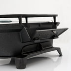 Marmite à griller, 50 x 25 x 23 cm, en fonte, avec grille, style Hibachi