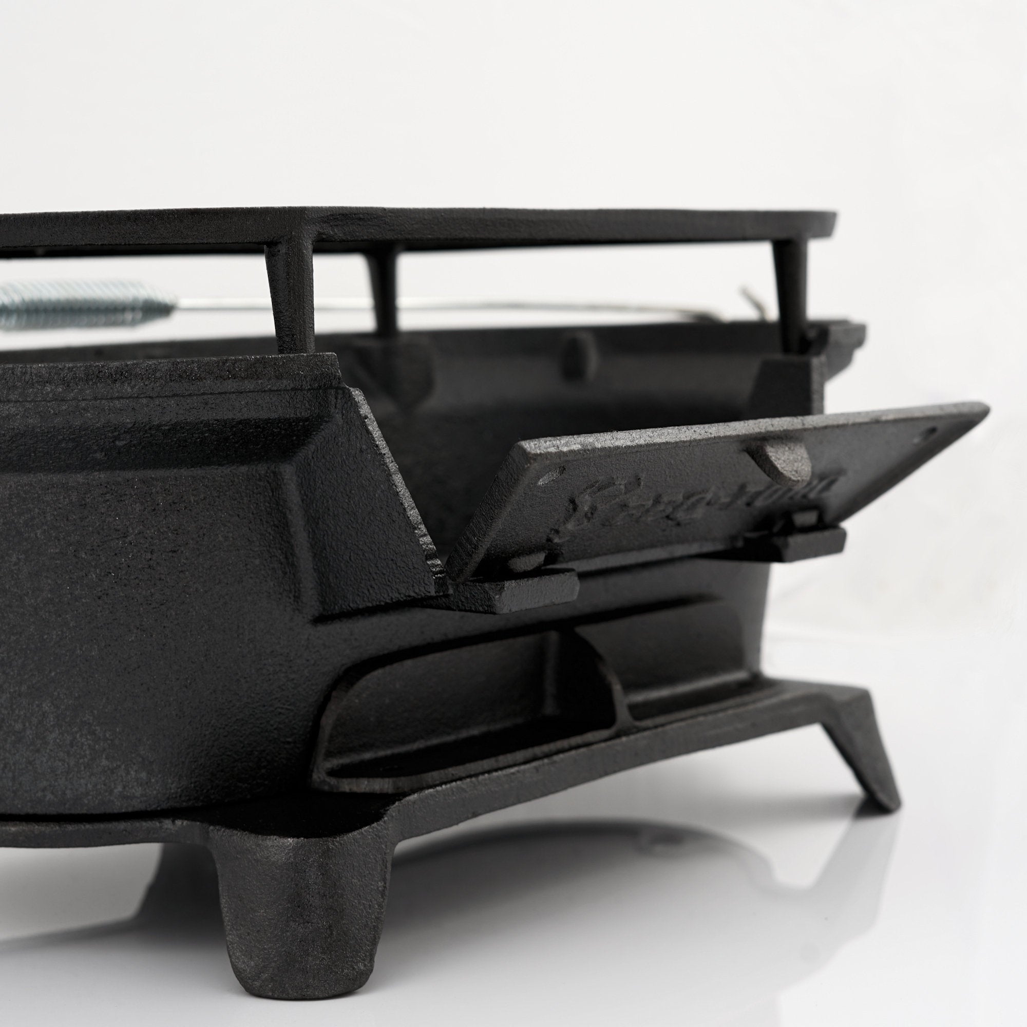 Grilltopf, 50 x 25 x 23 cm, Gusseisen, inkl. Grillrost, Hibachi Style