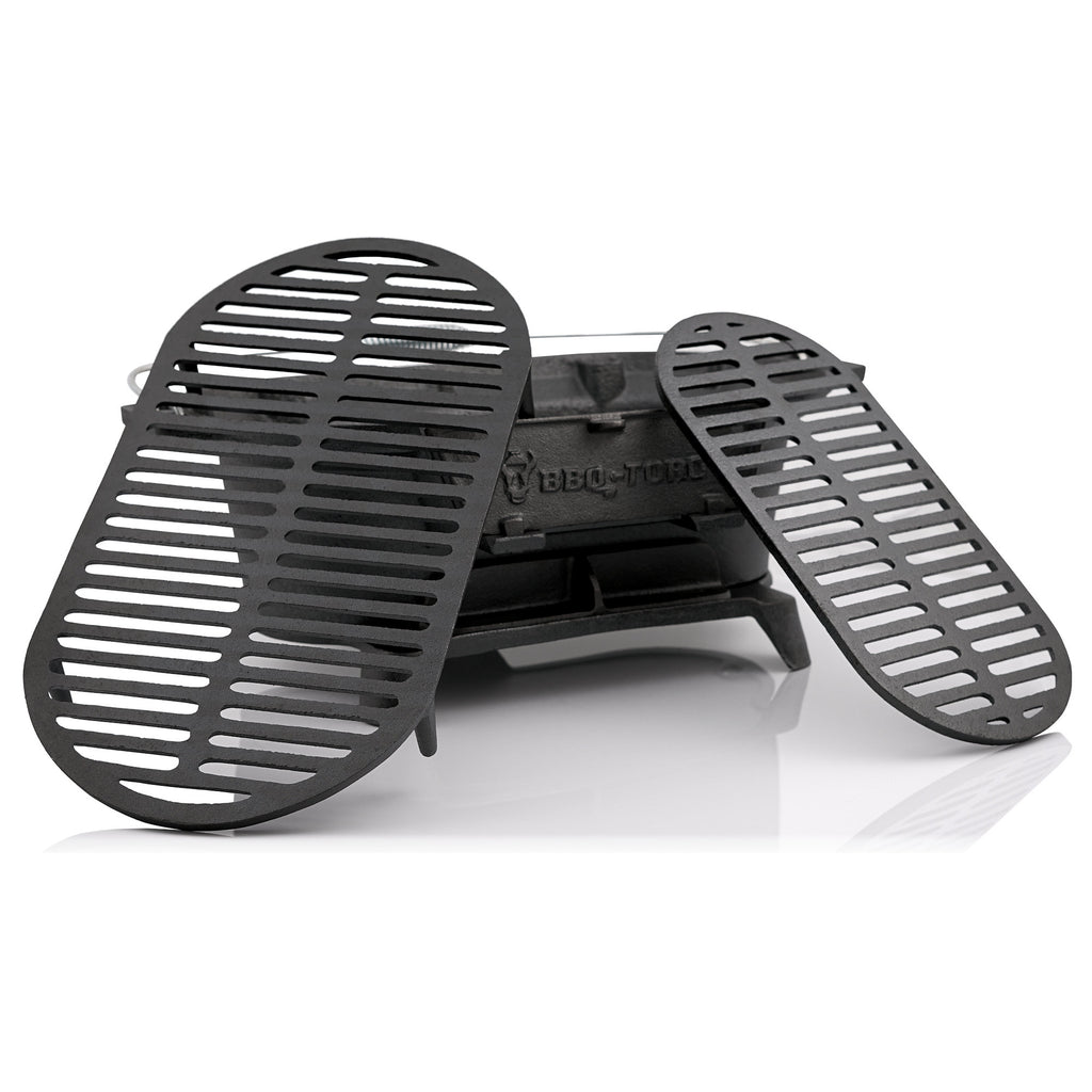 Grilltopf, 50 x 25 x 23 cm, Gusseisen, inkl. Grillrost, Hibachi Style