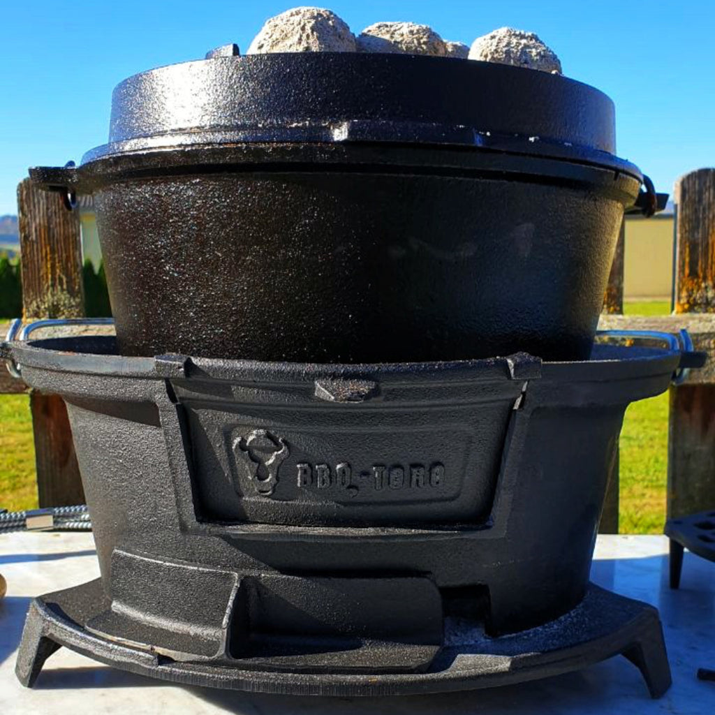 Grilltopf, Gusseisen, inkl. Grillrost, Hibachi Style