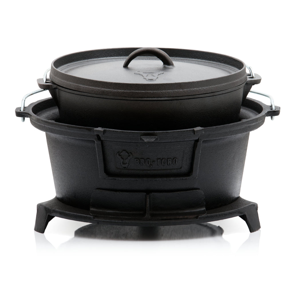 Grilltopf, Gusseisen, inkl. Grillrost, Hibachi Style