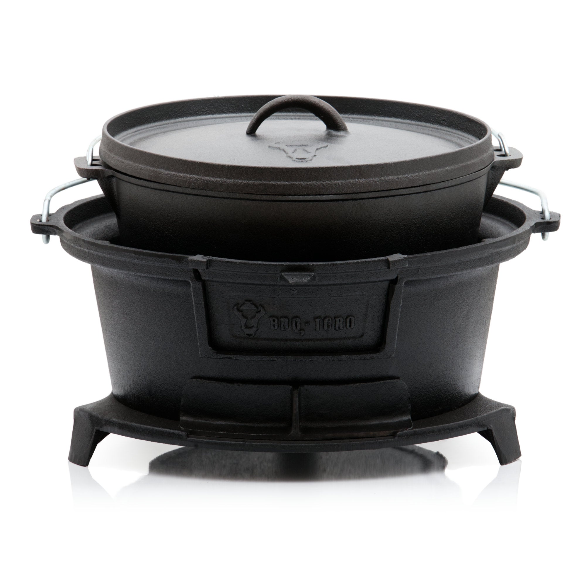 Grilltopf, Gusseisen, inkl. Grillrost, Hibachi Style