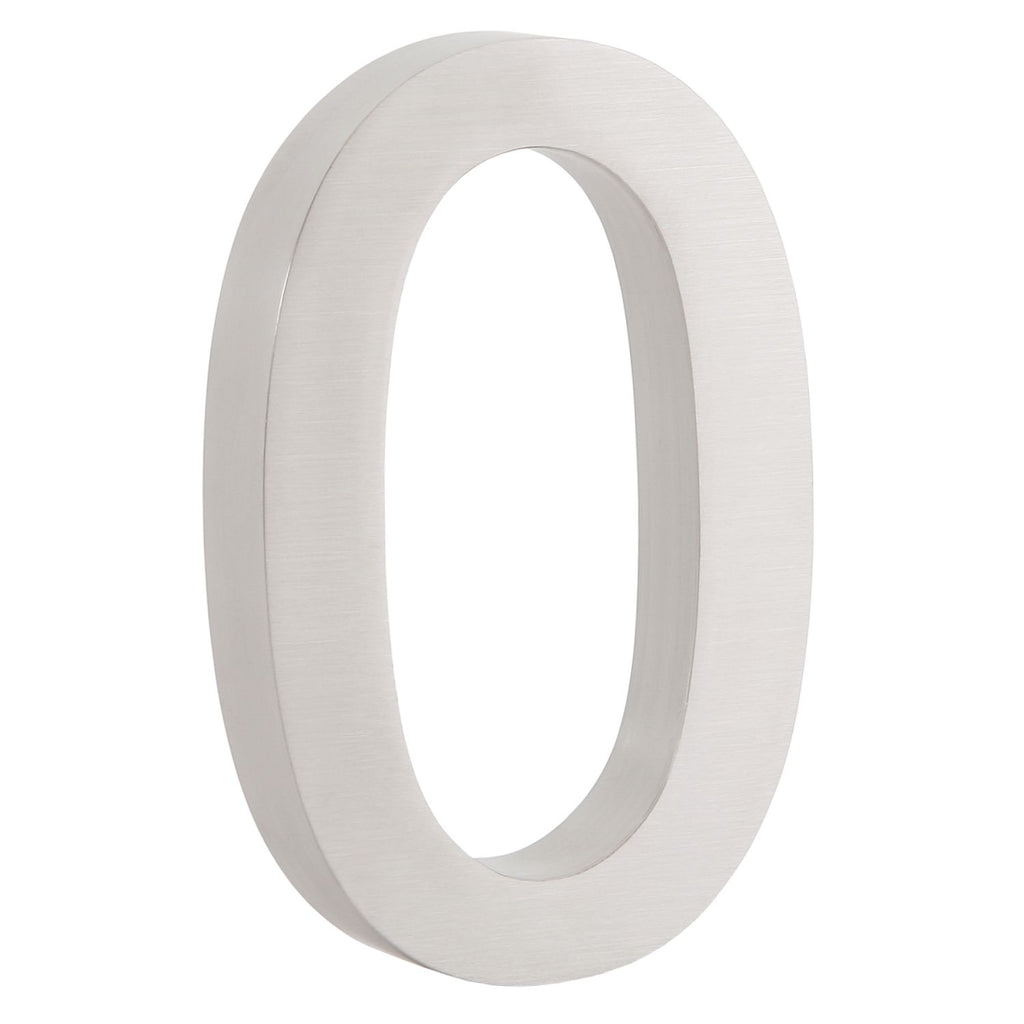 Hausnummer „0-9“, Edelstahl