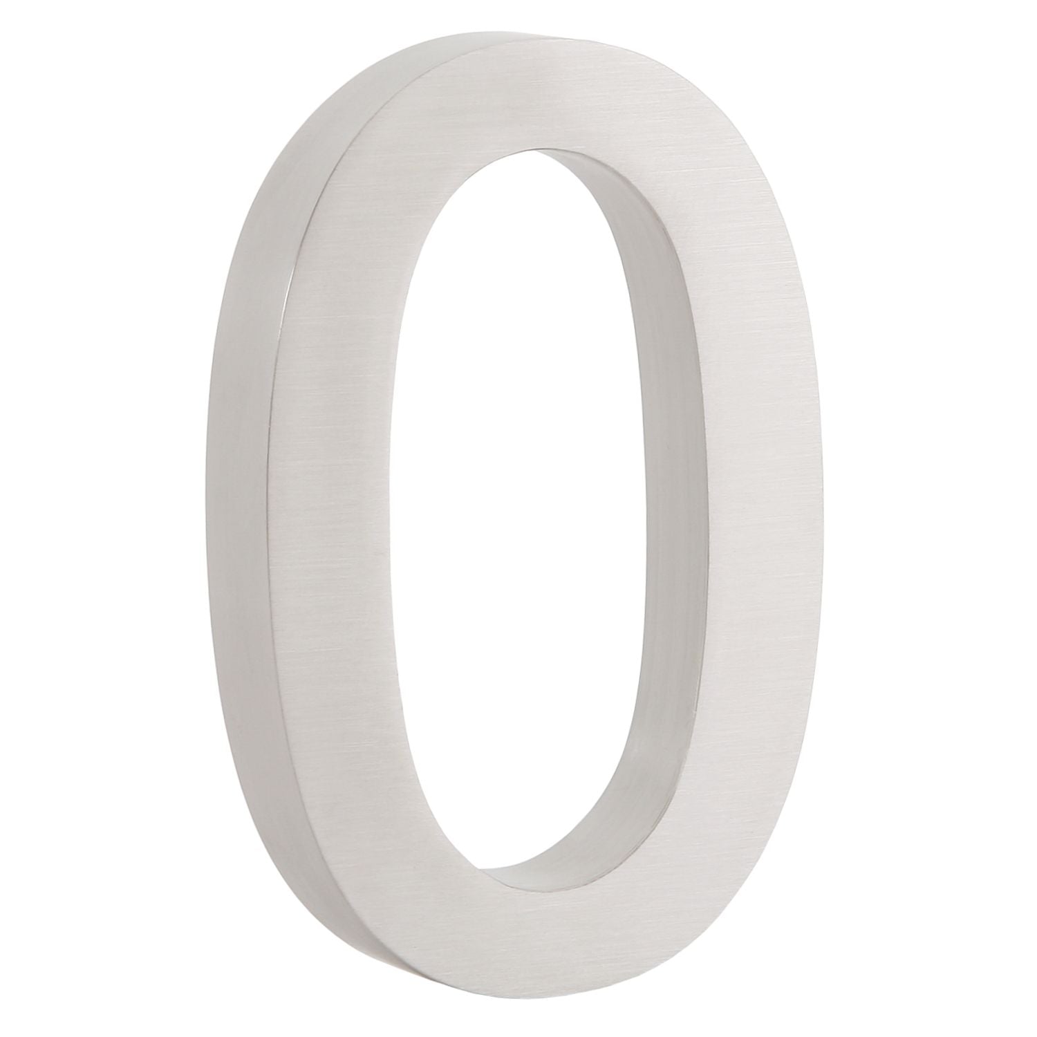 Hausnummer „0-9“, Edelstahl