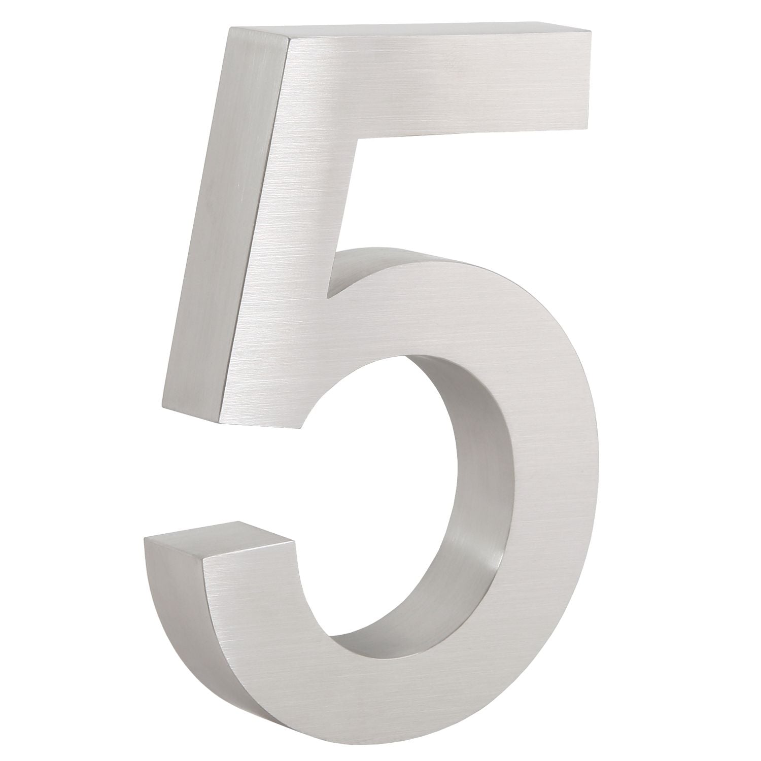 Hausnummer „0-9“, Edelstahl