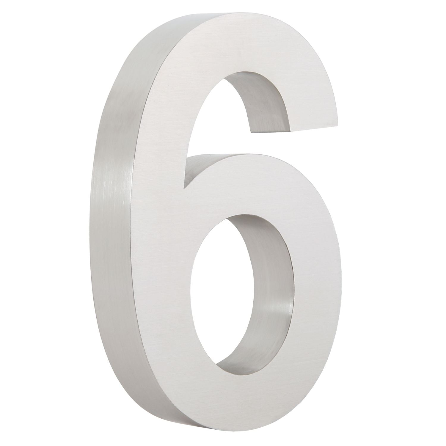 Hausnummer „0-9“, Edelstahl