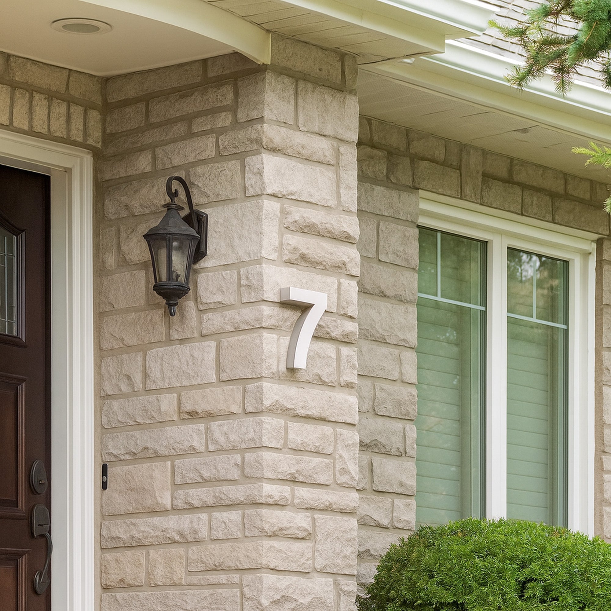 Hausnummer „0-9“, Edelstahl