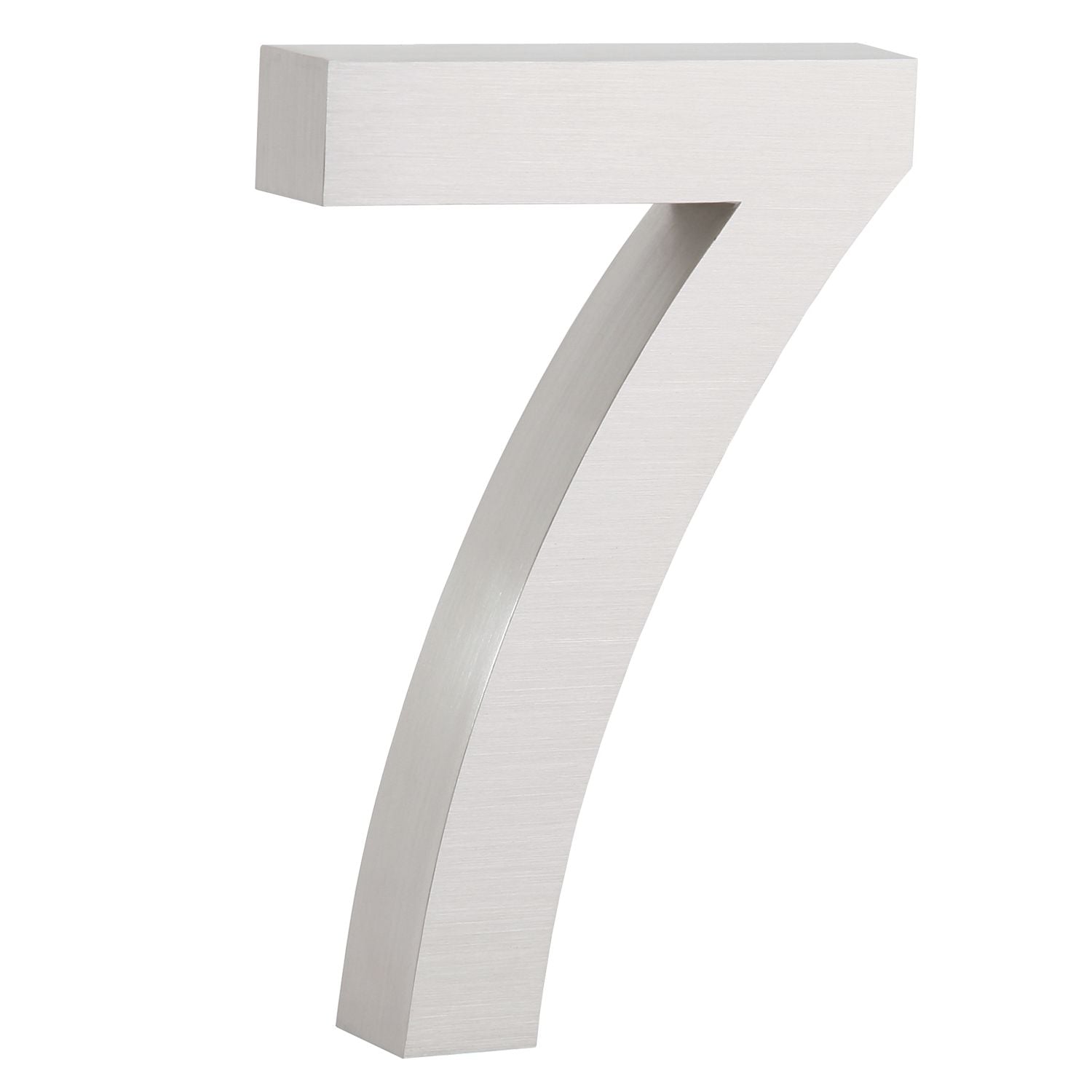 Hausnummer „0-9“, Edelstahl