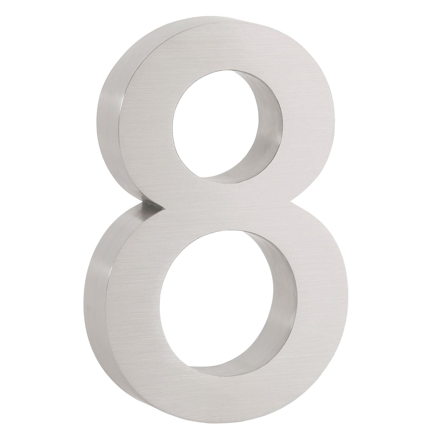 Hausnummer „0-9“, Edelstahl