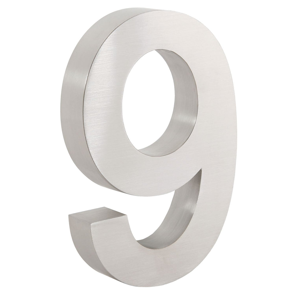 Numéro de maison « 0-9 », acier inoxydable