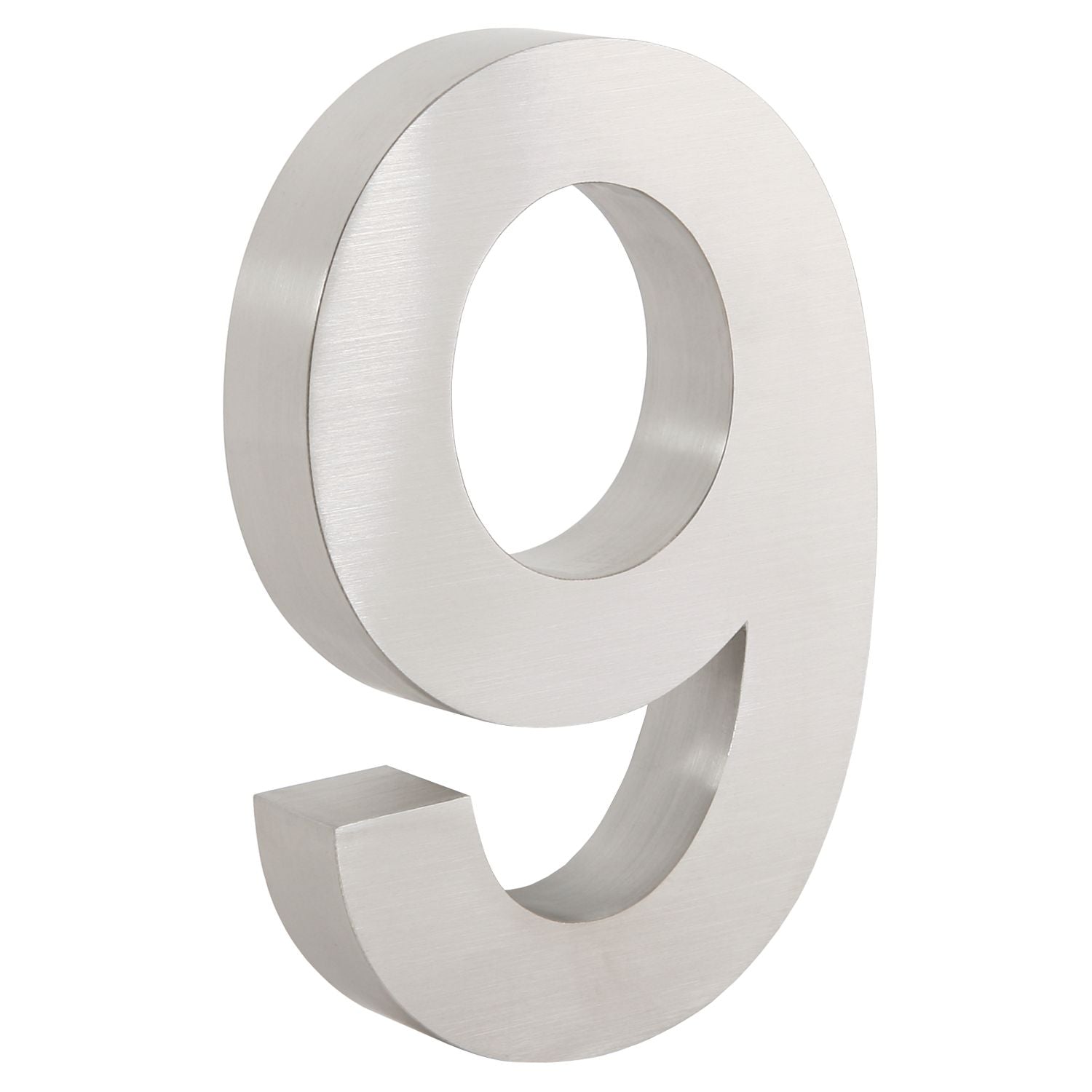 Hausnummer „0-9“, Edelstahl