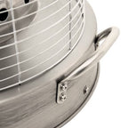 Gas patio heater "Graz", Ø 43 x 152 cm, 10 kW, stainless steel
