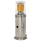 Gas patio heater "Graz", Ø 43 x 152 cm, 10 kW, stainless steel