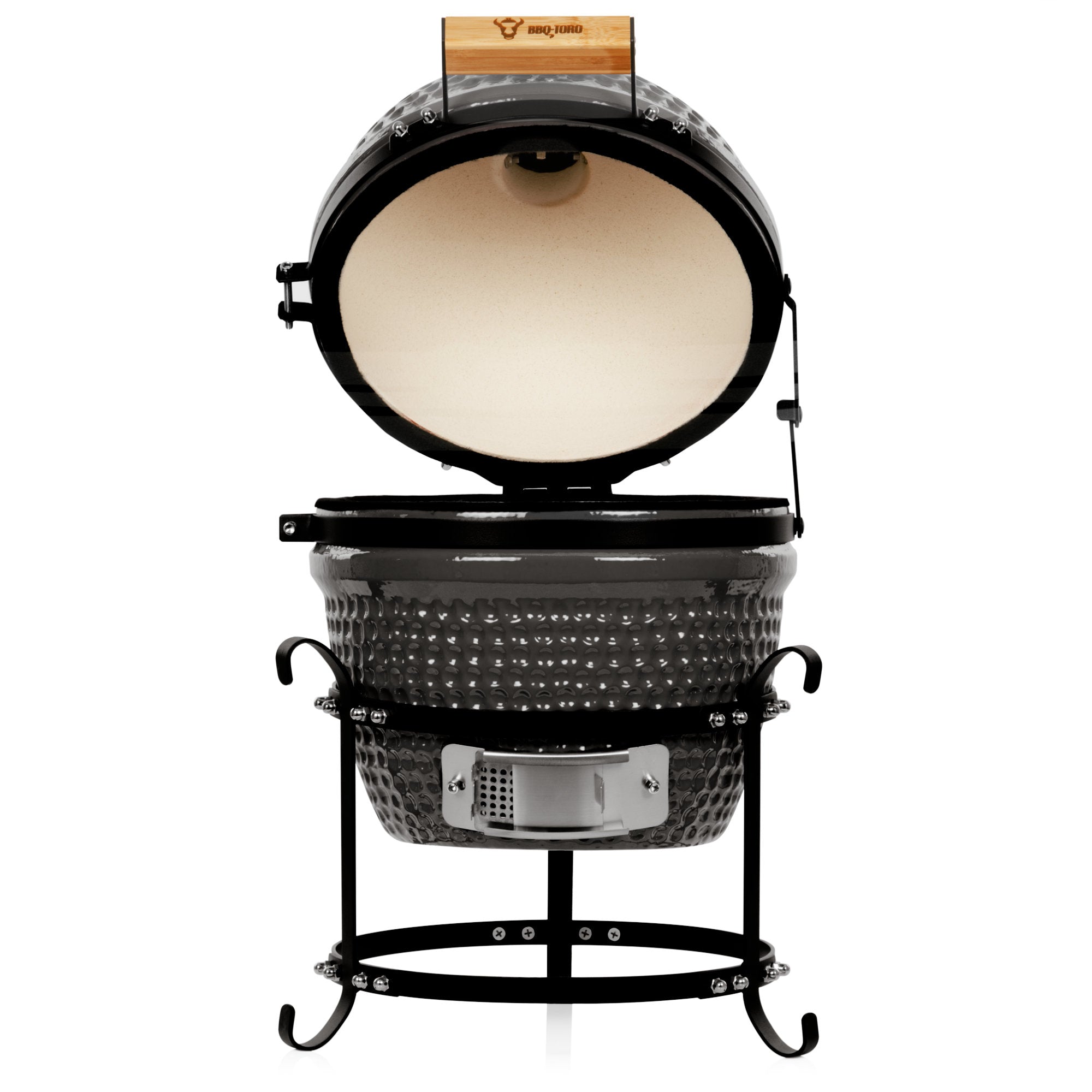 Barbecue à charbon Kamado « HAIIRO », Ø 32 cm, avec grille et thermomètre