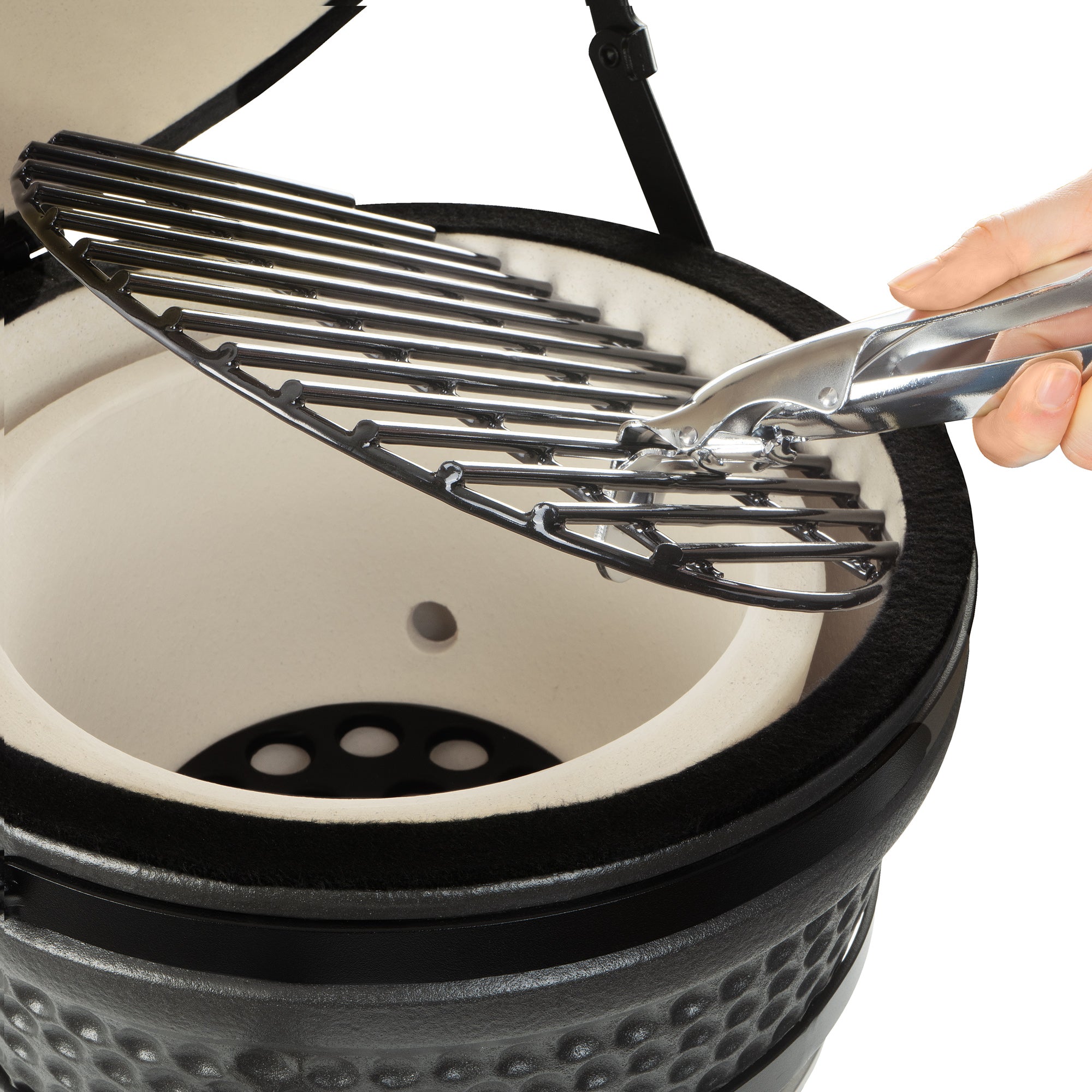 Kamado charcoal grill "HAIIRO", Ø 32 cm, incl. grill grate and thermometer