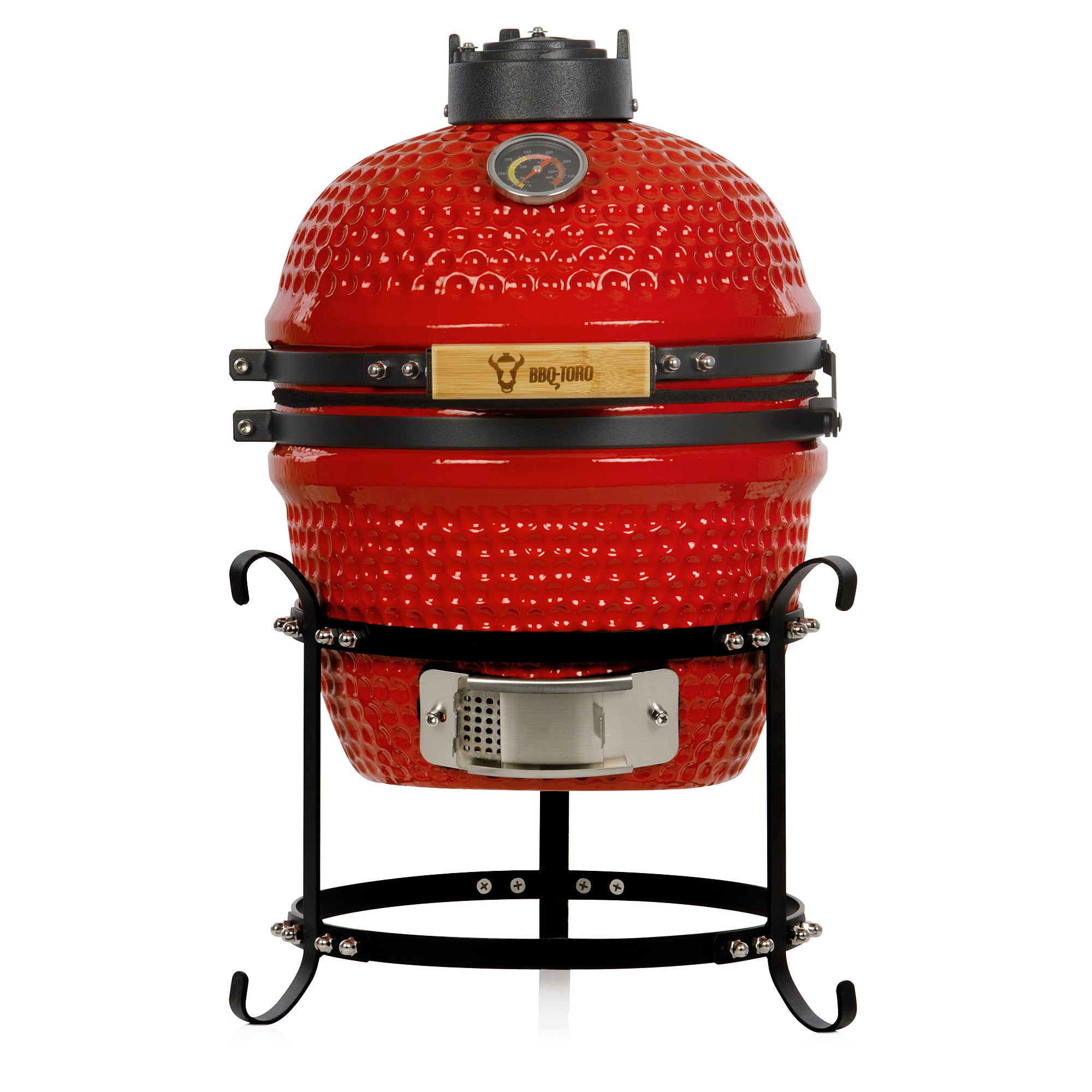 Barbecue à charbon Kamado « HAIIRO », Ø 32 cm, avec grille et thermomètre