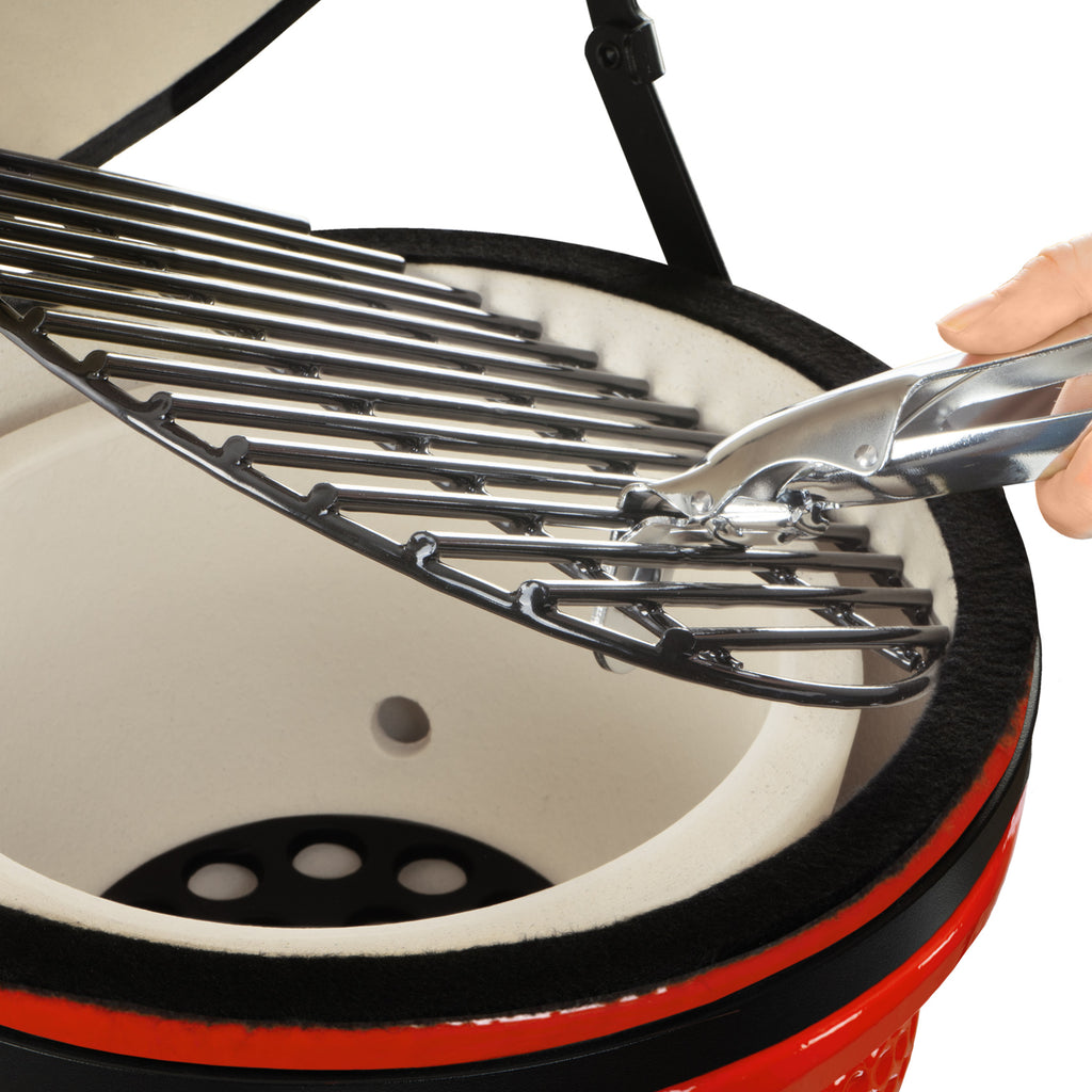Kamado charcoal grill "HAIIRO", Ø 32 cm, incl. grill grate and thermometer
