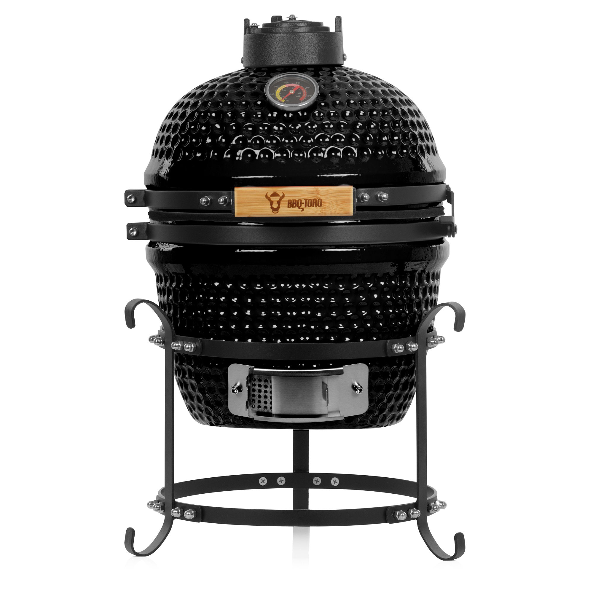 Barbecue à charbon Kamado « HAIIRO », Ø 32 cm, avec grille et thermomètre