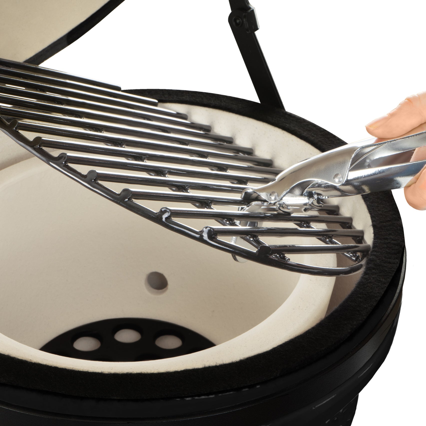 Kamado charcoal grill "HAIIRO", Ø 32 cm, incl. grill grate and thermometer
