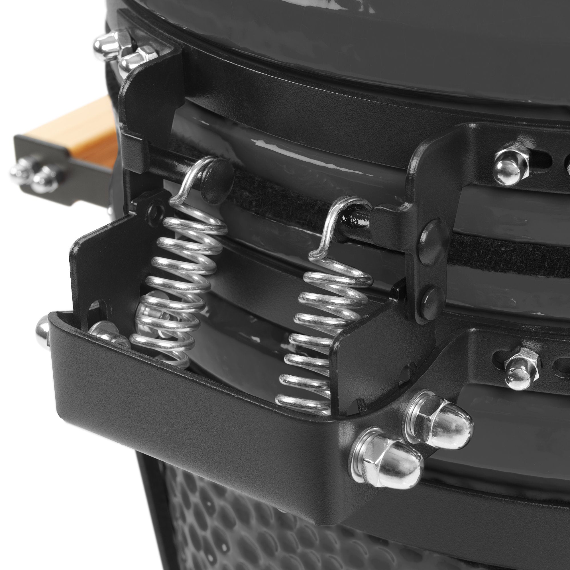 Kamado charcoal grill "SHIRO", Ø 39 cm, incl. thermometer and wooden handles