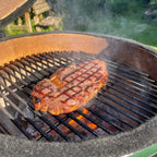 Kamado Holzkohlegrill "SHIRO", Ø 39 cm, inkl. Thermometer und Holzgriffen