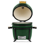 Kamado Holzkohlegrill "SHIRO", Ø 39 cm, inkl. Thermometer und Holzgriffen