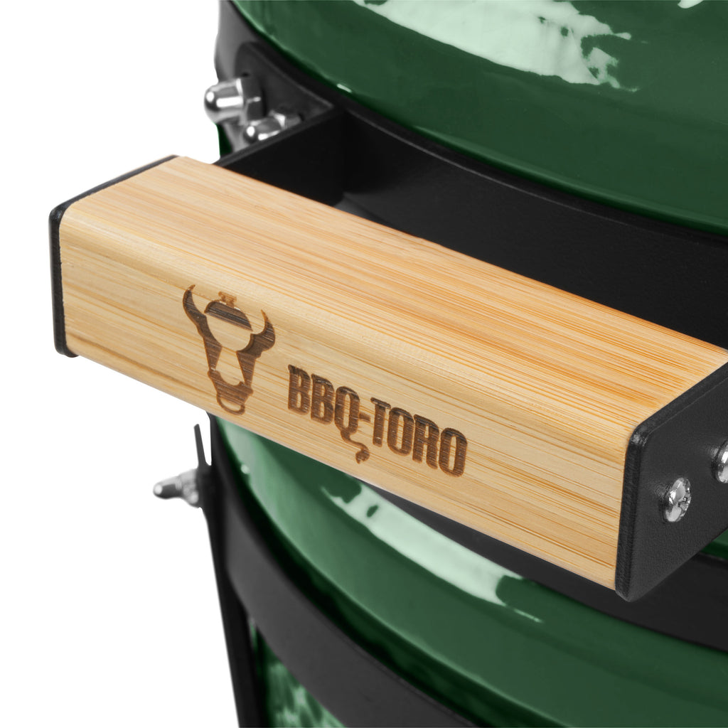 Kamado charcoal grill "SHIRO", Ø 39 cm, incl. thermometer and wooden handles