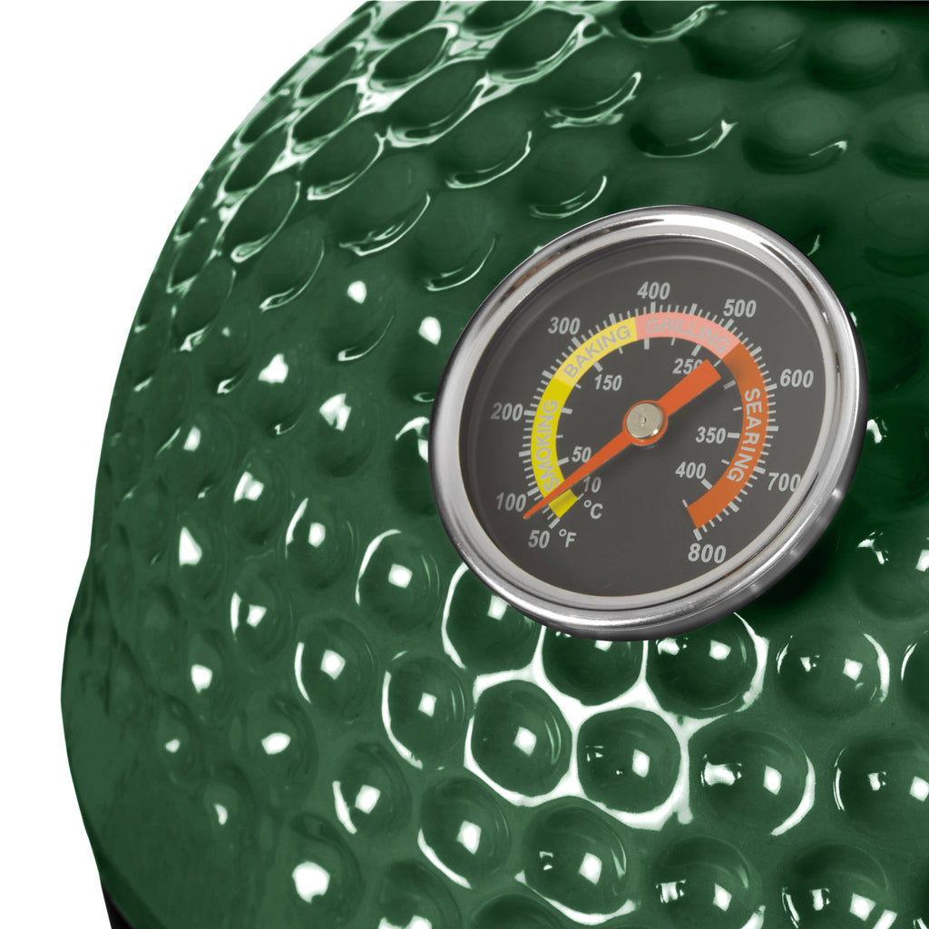 Kamado charcoal grill "SHIRO", Ø 39 cm, incl. thermometer and wooden handles