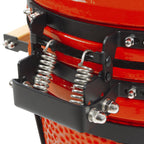 Kamado Holzkohlegrill "SHIRO", Ø 39 cm, inkl. Thermometer und Holzgriffen
