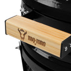 Kamado Holzkohlegrill "SHIRO", Ø 39 cm, inkl. Thermometer und Holzgriffen