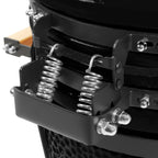 Kamado Holzkohlegrill "SHIRO", Ø 39 cm, inkl. Thermometer und Holzgriffen