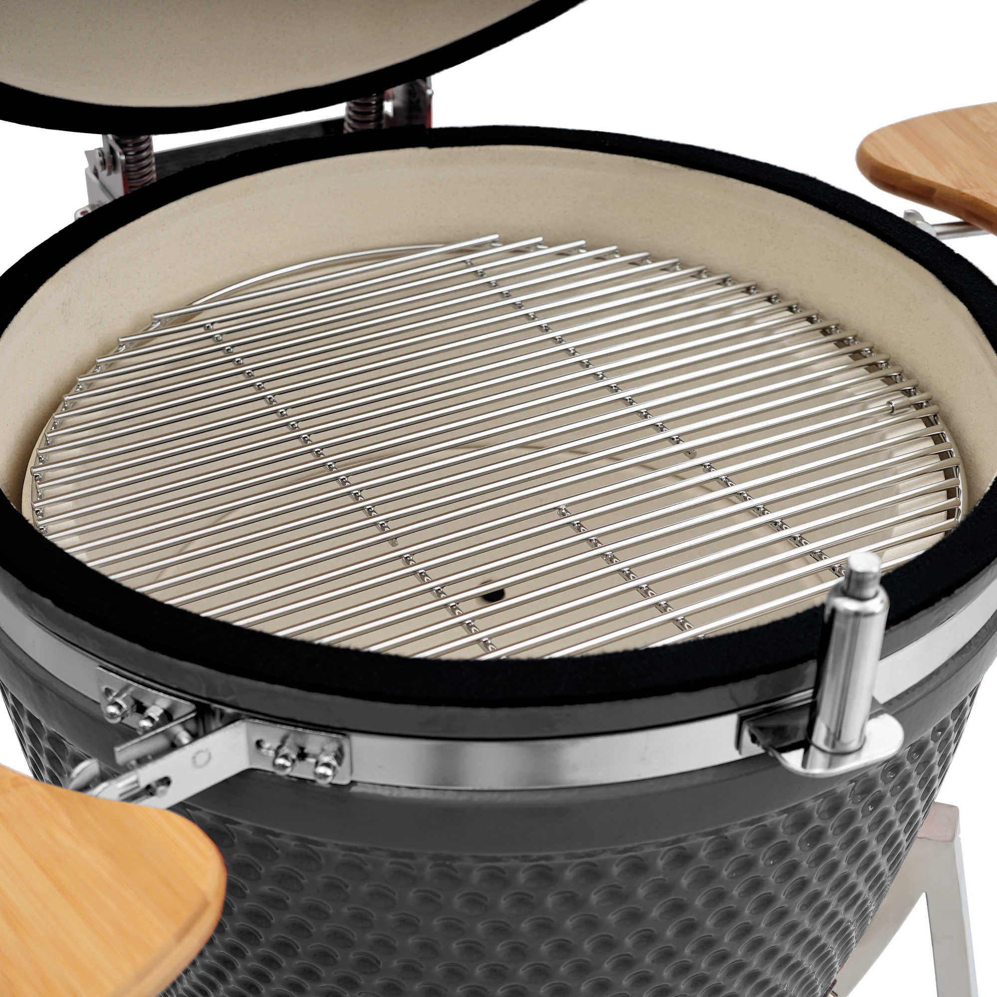 Barbecue à charbon de bois Kamado « KURO », Ø 52 cm, avec grille et thermomètre