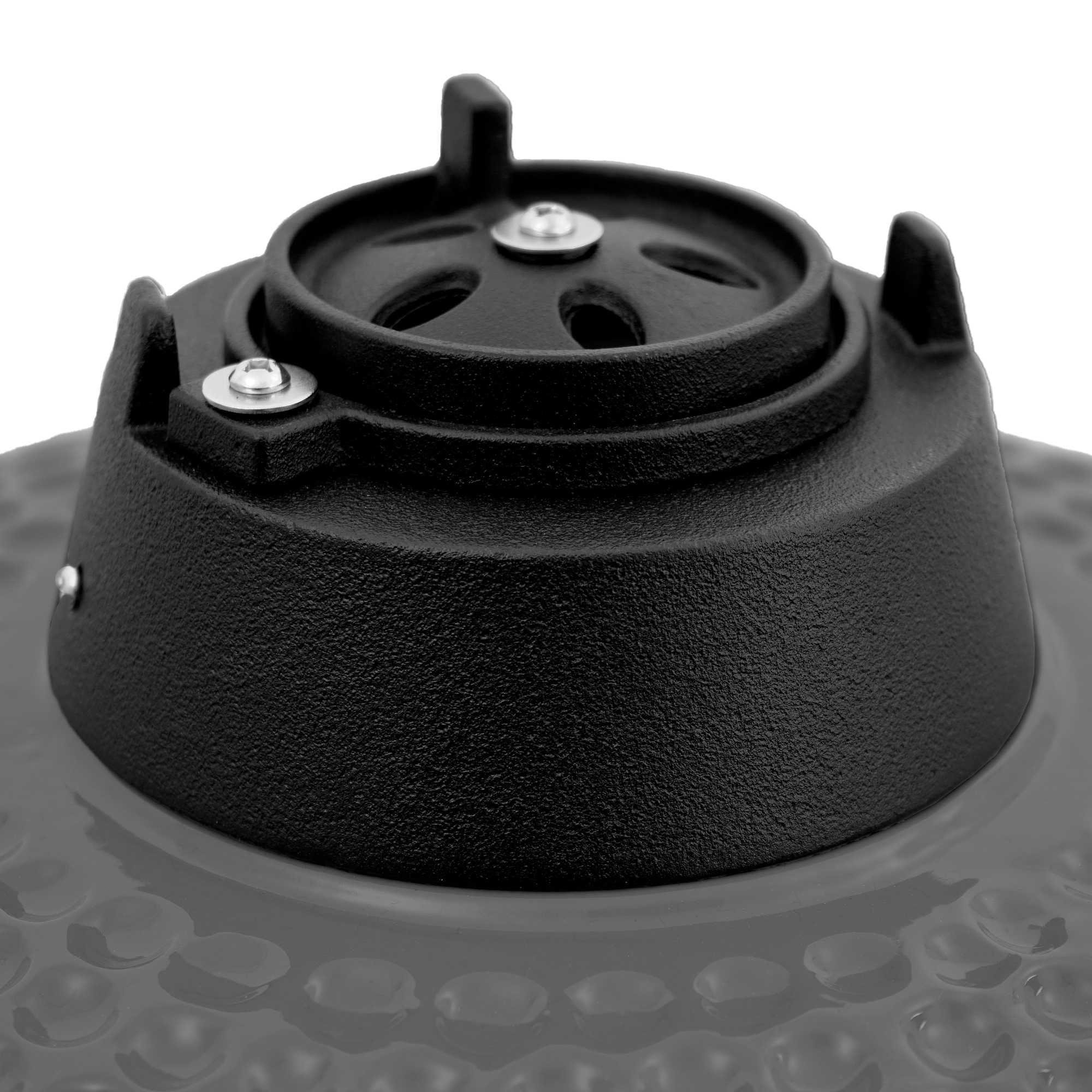 Barbecue à charbon de bois Kamado BBQ-Toro Ø 46 cm « KURO » avec étagère en bambou et thermomètre, gris
