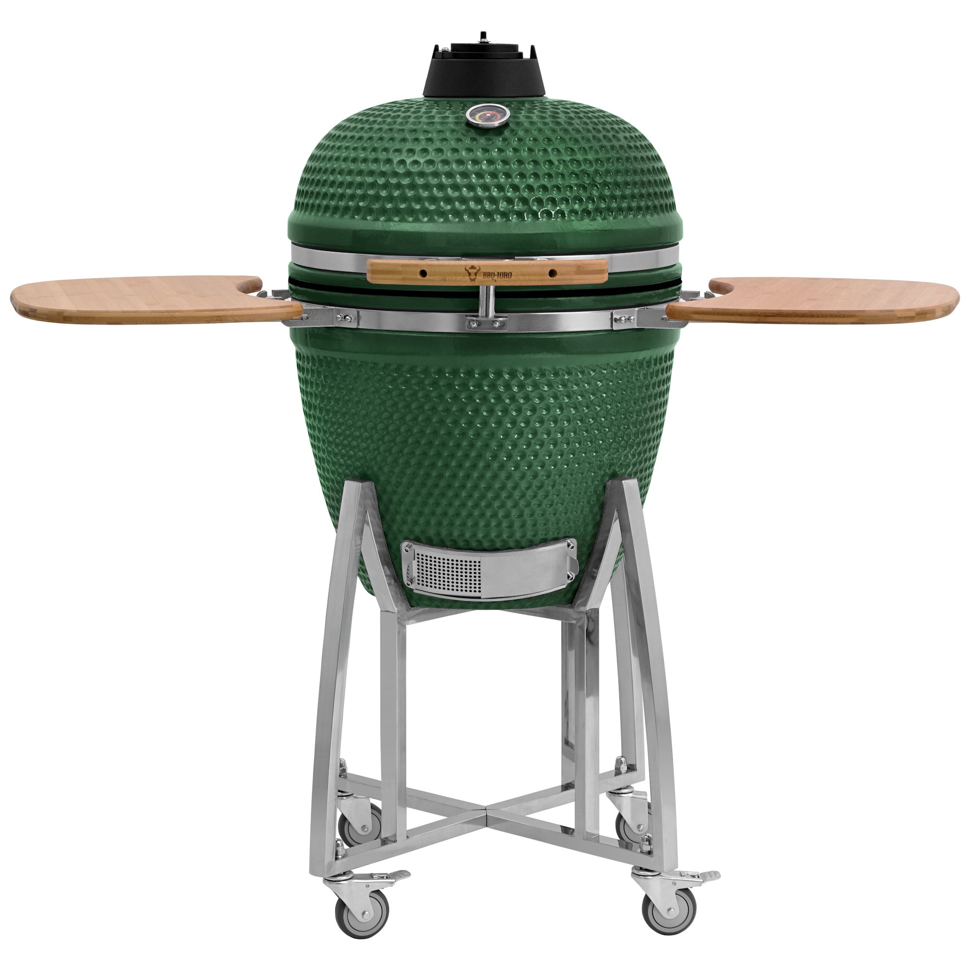 Barbecue à charbon de bois Kamado « KURO », Ø 52 cm, avec grille et thermomètre