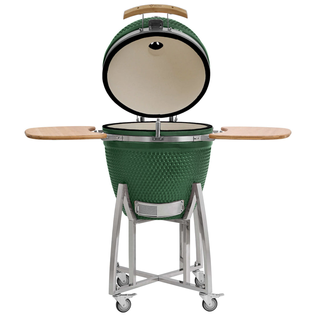 Barbecue à charbon de bois Kamado « KURO », Ø 52 cm, avec grille et thermomètre