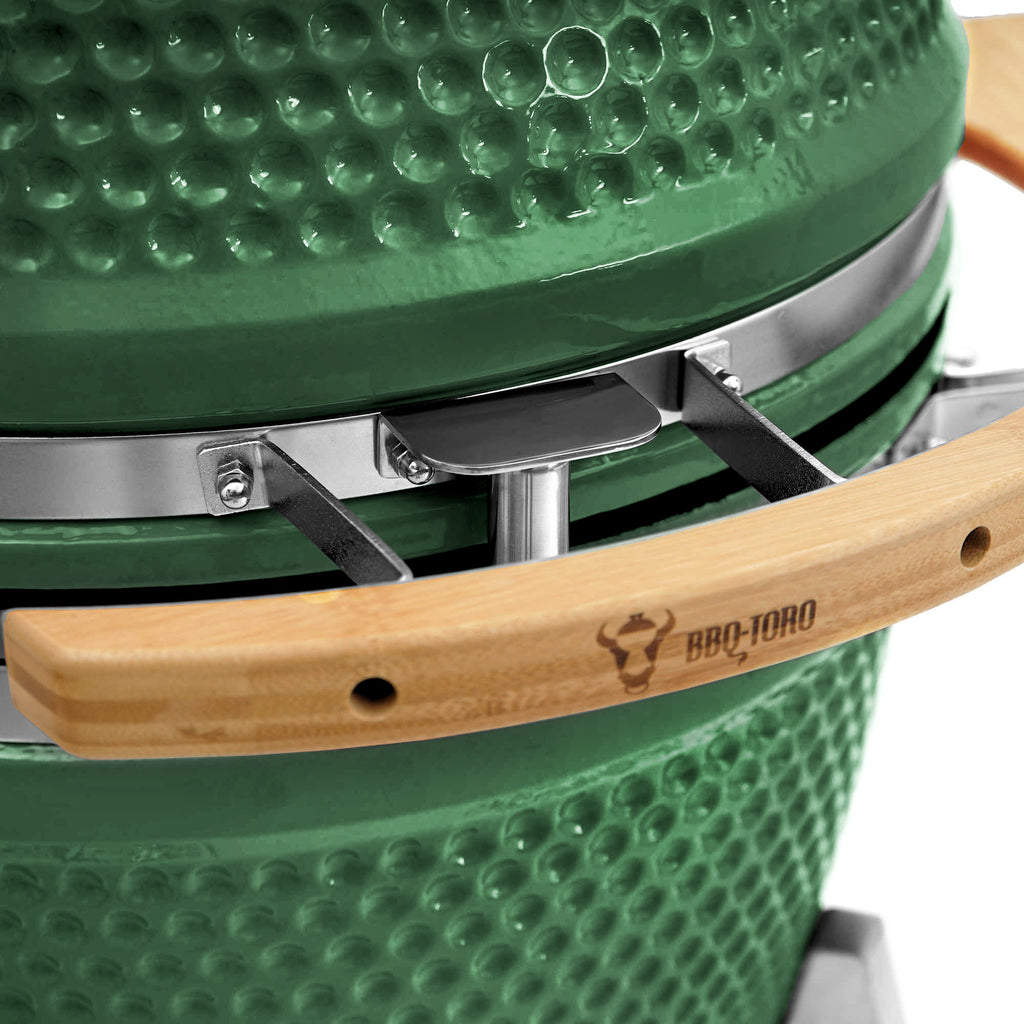 Barbecue à charbon de bois Kamado « KURO », Ø 52 cm, avec grille et thermomètre