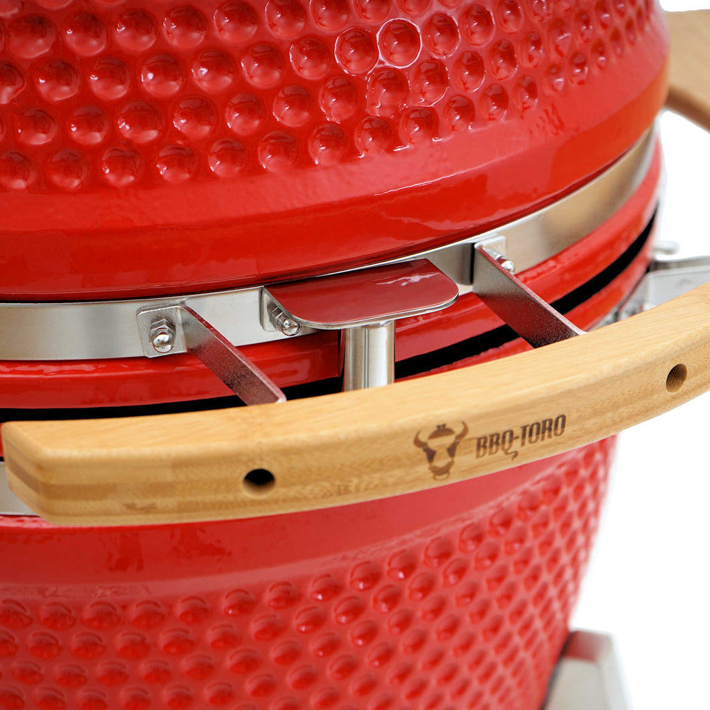 Barbecue à charbon de bois Kamado « KURO », Ø 52 cm, avec grille et thermomètre