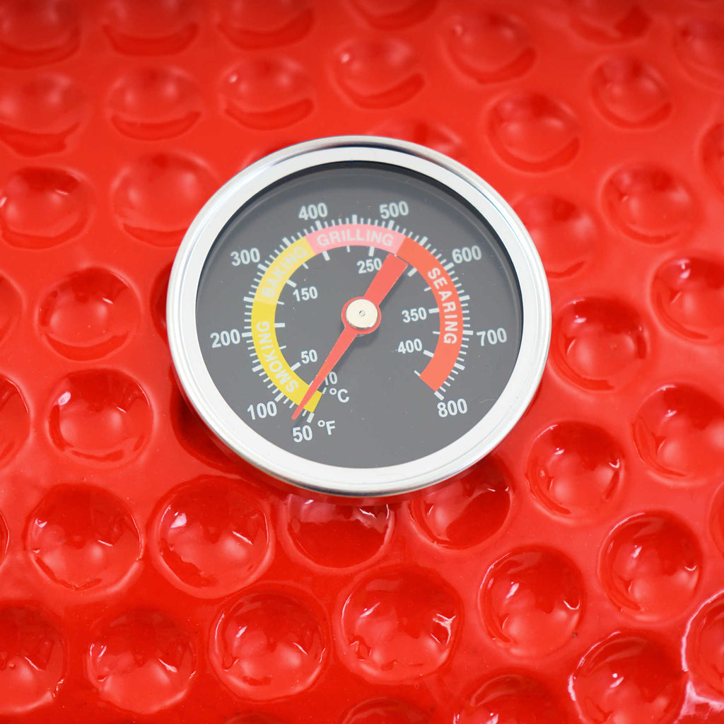 Barbecue à charbon de bois Kamado « KURO », Ø 52 cm, avec grille et thermomètre