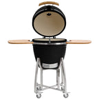 Kamado Holzkohlegrill "KURO", Ø 52 cm, inkl. Ablage, Thermometer