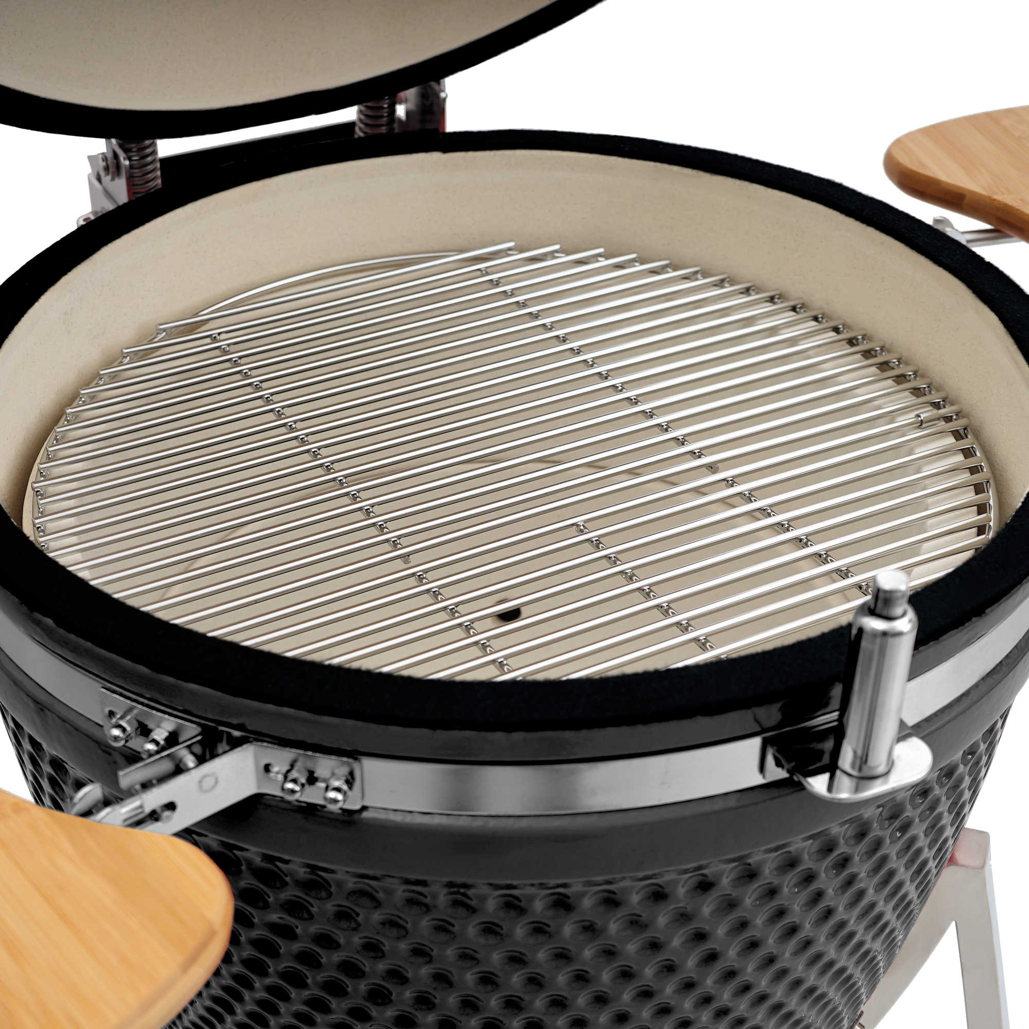 Barbecue à charbon de bois Kamado « KURO », Ø 52 cm, avec grille et thermomètre