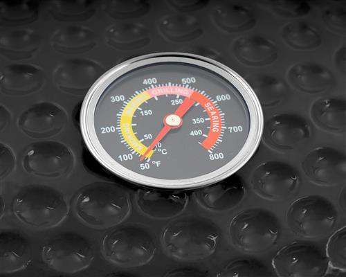 Barbecue à charbon de bois Kamado « KURO », Ø 52 cm, avec grille et thermomètre