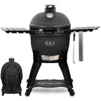 Kamado Holzkohlegrill "Yoru", inkl. Thermometer, Rädern