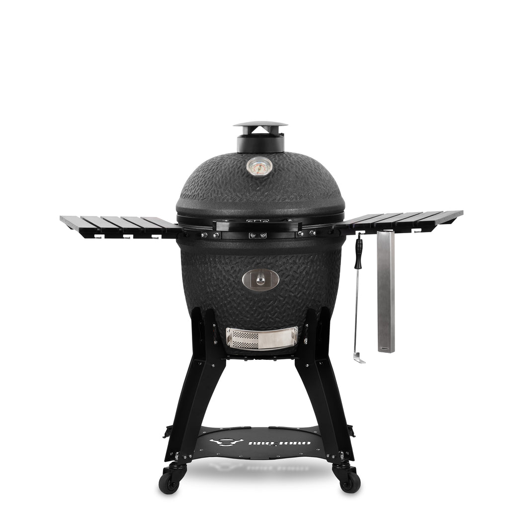 Kamado Holzkohlegrill "Yoru", inkl. Thermometer, Rädern