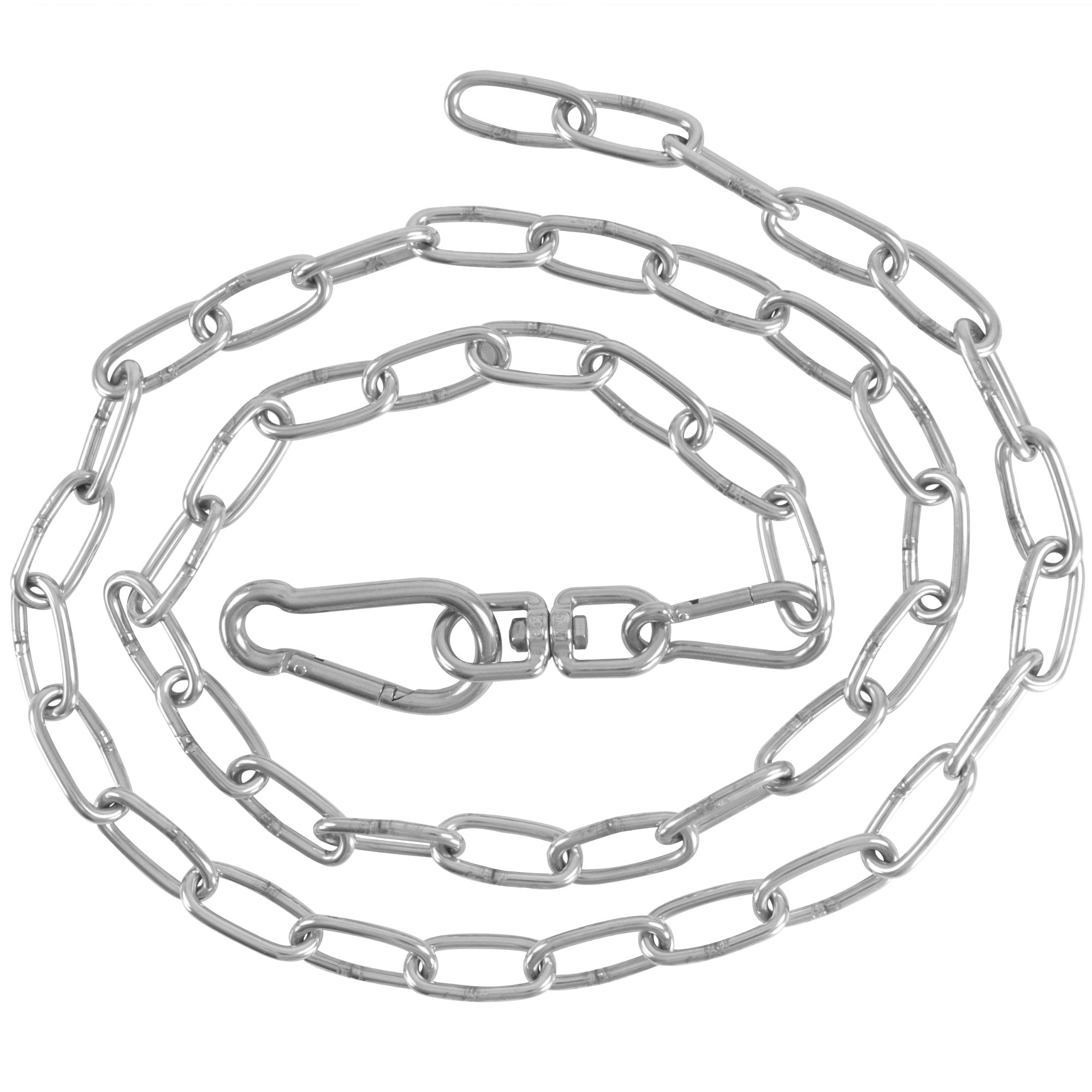 Chaîne pour barbecue pivotant, 140 cm, acier inoxydable, avec pivot
